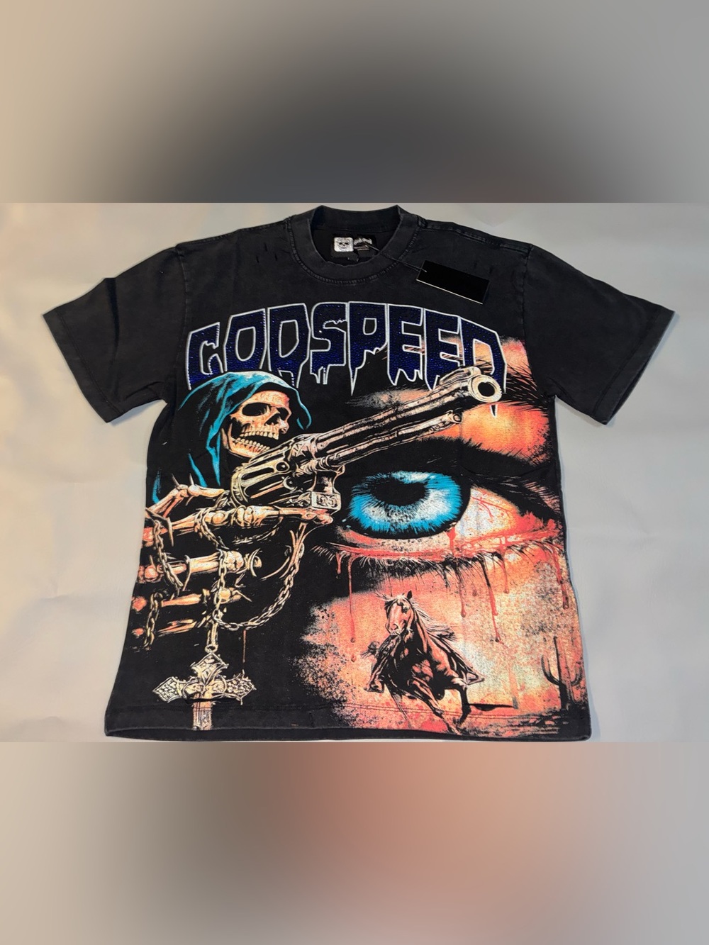 Godspeed Skull Eye Black Oversized